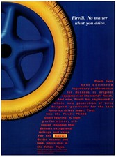 1994 Pirelli Print Ad, Yellow