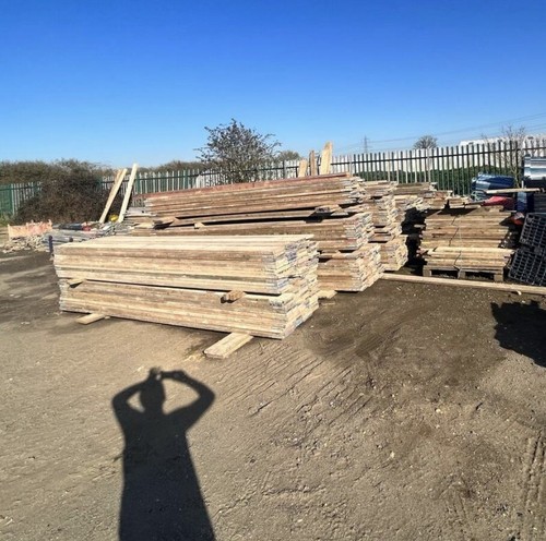 Used scaffolding boards - scaffolding,
