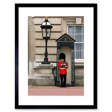 Photo Military Life King Queen Guard Buckingham Palace Framed Print 12x16 Inch