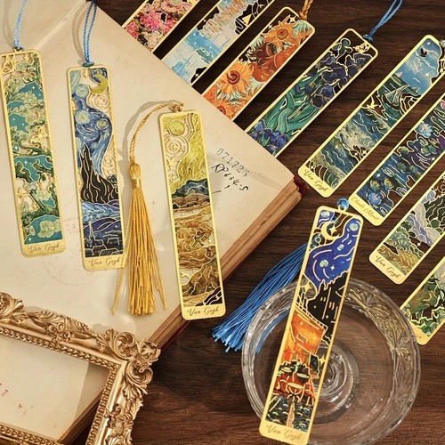 Metal art bookmark tassel van - art,