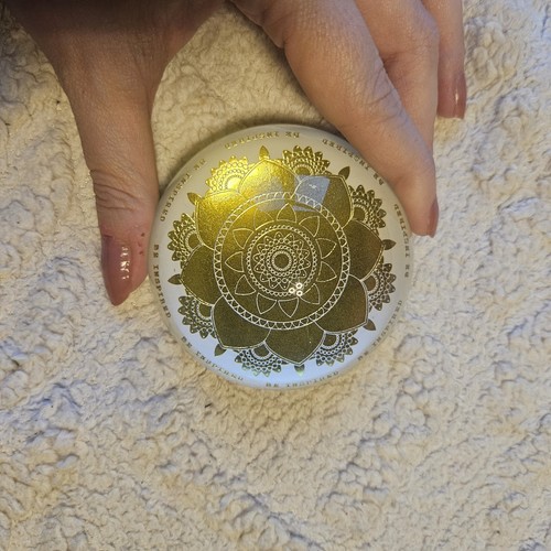 Mandala glass paperweight gold - mandala,