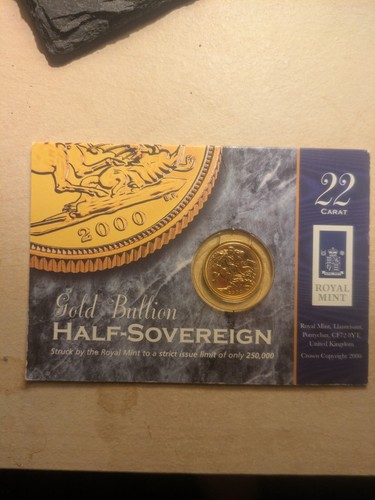 Gold half sovereign - sovereign, coin