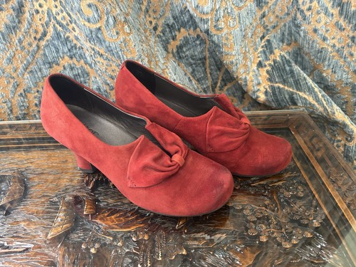 Hotter donna red suede - donna,, red,