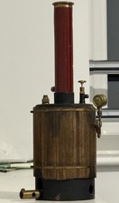 Live Steam Marine Vertical Boiler with Copper Base and Ceramic Burner 
