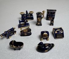 Limoges France Blue Porcelain