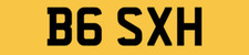 BASH CHERISHED NUMBER PLATE REGISTRATION B6 SXH CAR REG BASHY BASH'S BASHIR BAS