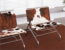 Exceptional cowhide lounge