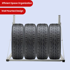 Mounted Tire Rack Holder Trailer Shop Garage Storage Wheels Part Accessories Car