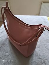 GUCCI, 77112 Pink Canvas and Leather Hobo Shoulder Bag