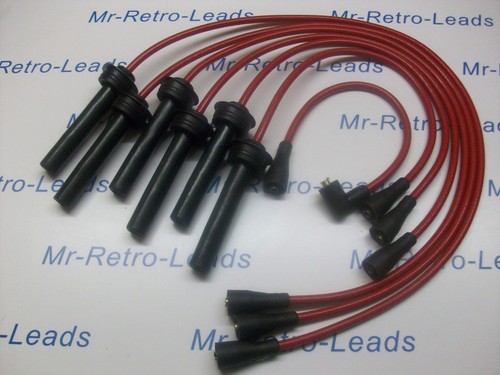 Red 8mm performance leads - red,