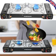 Portable double burner gas - portable,