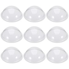  20 Pcs Diy Craft Dome Plastic Domes for Crafts Clear Half Ornament
