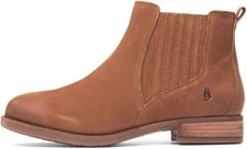 Hush Puppies Edith Womens Ankle Boots Shoes 4 - 8 Pull On Tan Ladies