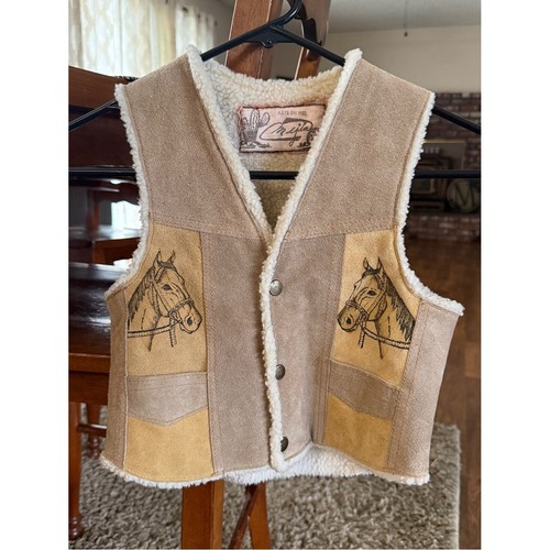 Vintage kids western - kids, suede