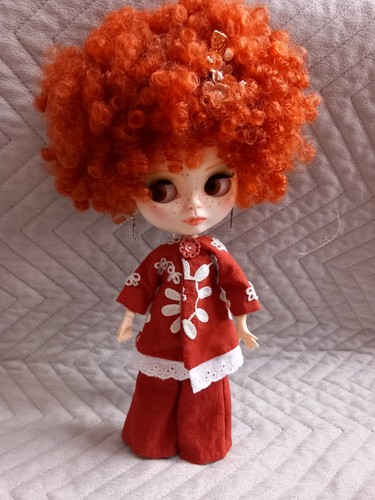 Ooak hand sewn embroidered - hand,