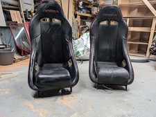 Classic Mini Recaro Bucket Seats Black Leather