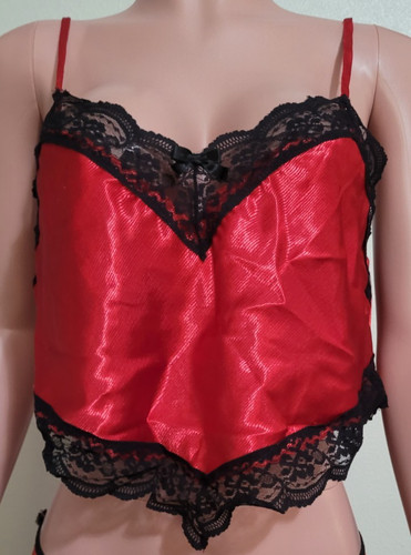 Kasara camisole red black - red, &