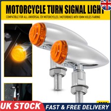 Chrome Motorcycle Bullet Turn