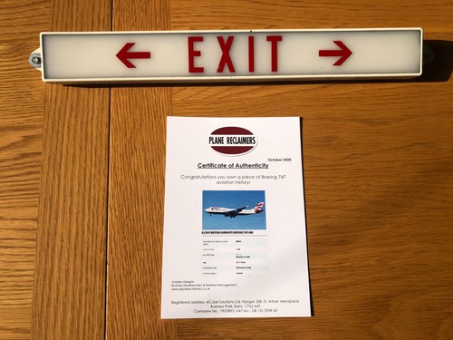 Exit sign from british - exit, a