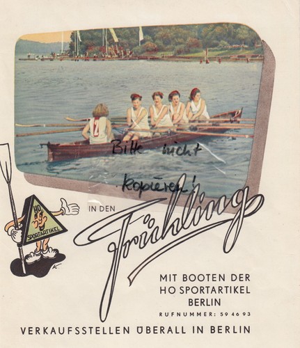 Berlin advertising 1954 - berlin,, ho