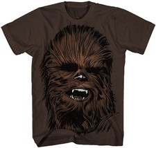 Official Star Wars Chewy Face Adult T-Shirt -Darth Vader David Bowie Boba Fett T