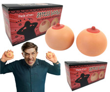 Pair of Stress Boobs Breasts Adult Novelty Stressball Men's Secret Santa Gift