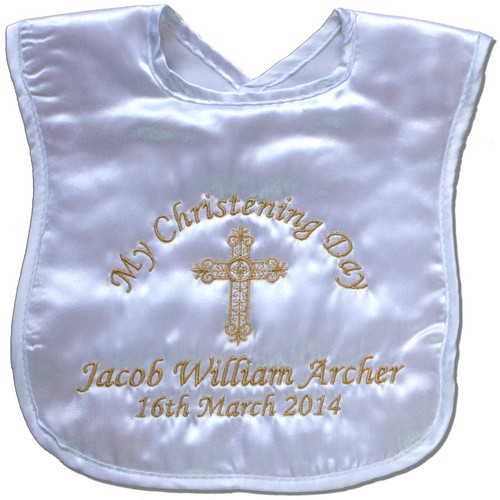Christening baptism bib baby - baptism,