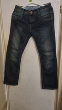 Crosshatch Jeans New Embossed Techno Size 34