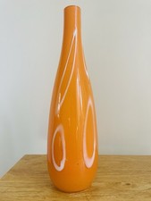 Orange Millifiore Glass  Large