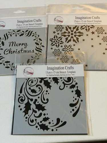 Christmas stencils 15cmx15cm - christmas,