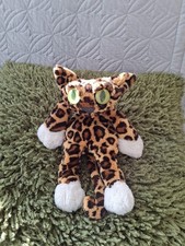 RARE THE MANHATTAN TOY COMPANY LANKY CAT CHARLIE THE CHEETAH 13.5 " VGUC SPOTTY