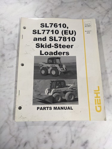 Gehl service parts list manual - service,