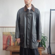 Barbour Gamefair Wax Jacket Parka Green size C44 XL green khaki outdoor hunting