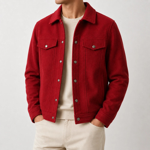 New men wool trucker - new,