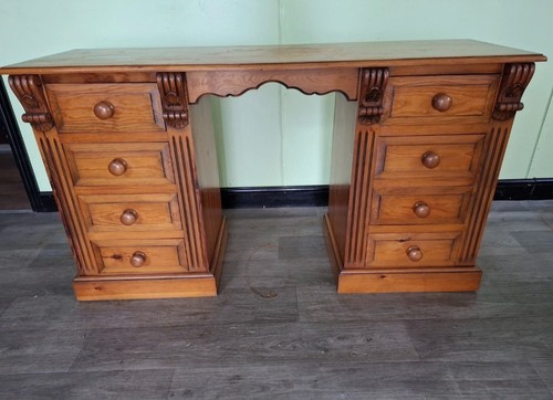 Vintage pine desk - pine, desk/dressing