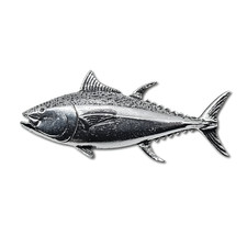 Tuna Fish Pin Badge Pewter Sea