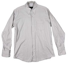 Chester Cordite Deluxe Spearpoint Collar Taupe Dress Shirt Size 16 (Really 15.5)