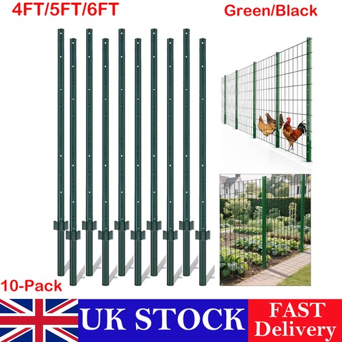 10pcs fence posts - 10pcs, 5ft/6ft/7ft