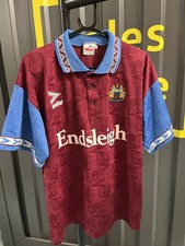 Burnley FC 1993-95 Vintage Shirt,Mitre,Endsleigh **MINT CONDITION** Large,42-44