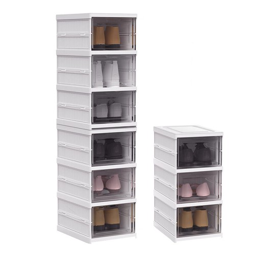 Slim foldable shoe storage box - slim,