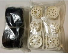 Tamiya Ford Ranger Subaru Brat 9005099 9400554 Front & Rear Wheel & Tyre Set New