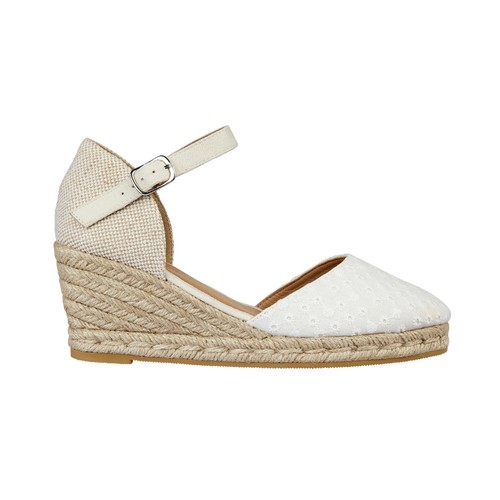 White espadrille wedge heel - wedge,
