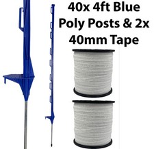40x 4ft (120cm) Electric Fence