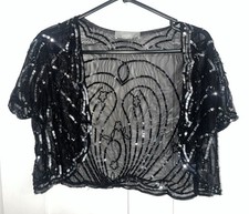 Black Sequin Bolero -  Shrug -