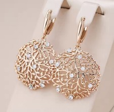585 Rose gold Earrings For