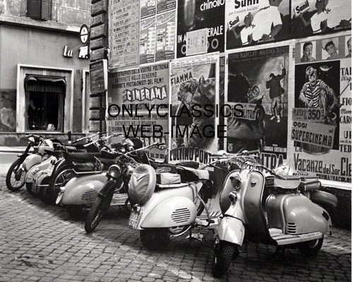 1955 vespa motor scooter - 1955,