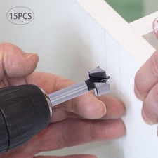 Professional 15PCS Wood Forstner Drill Bit Set Metric 10-50mm High Carbon Steel