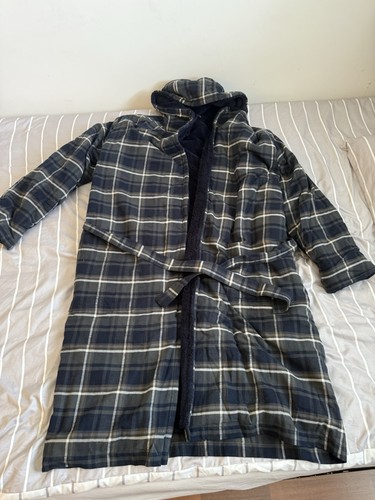 Dressing gown with hood - gown,