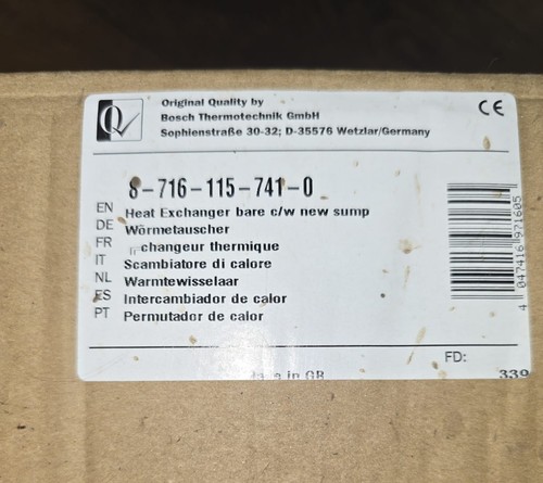 Worcester bosch heat exchanger - heat,