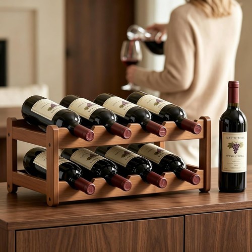 Bottle bamboo wine rack - bottle,
